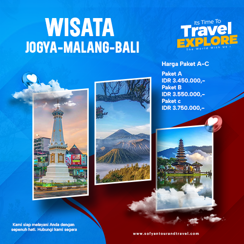 WISATA JOGYA-MALANG-BALI